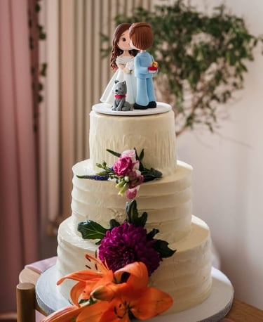 queti pasteleria peru torta de boda novios buttercream