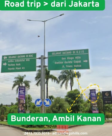 Petunjuk arah ke san diego hills memorial park dari arah jakarta lewat tol
