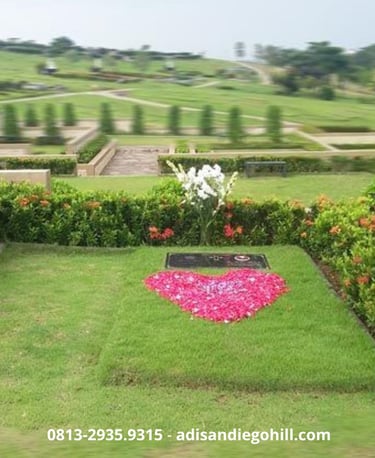San diego hills memorial park makam setelah di ziarahi keluarga 