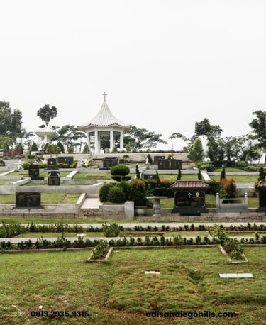 San diego hills karawang makam dengan konsep modern dan diperuntukkan untuk semua agama dan etnis