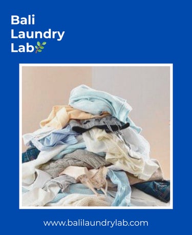 Drop‑off laundry Renon — clean, convenient service at Bali Laundry Lab.