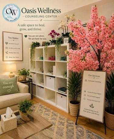 Relaxing place for therapy