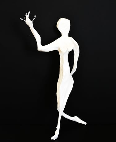papersculpture sculpture en papier mouvement