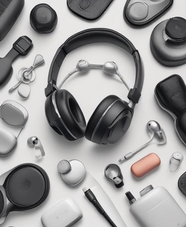 A sleek electronic gadget with soft lighting showcasing its details.