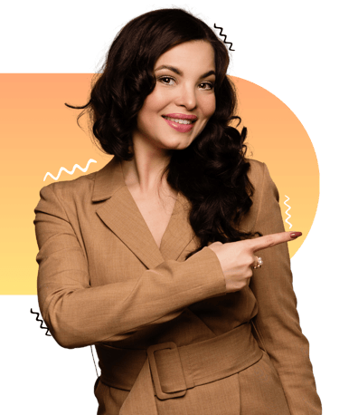 a woman in a suit and a suit jacket