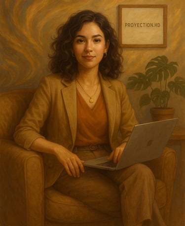 Proyectora con el centro ego sin definir: diseño humano 