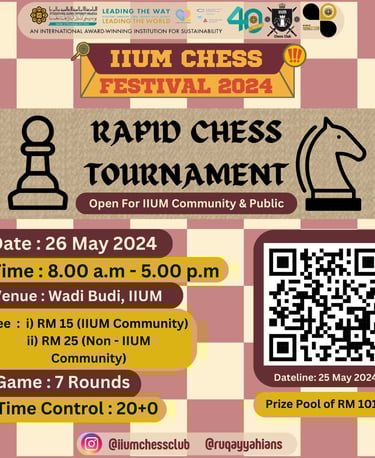 IIUM Chess Festival Rapid Catur Malaysia Chess Tournament