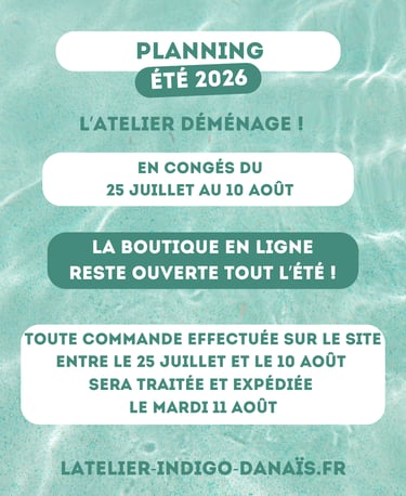 l'atelier indigo d'anais horaires