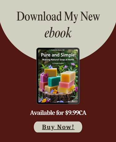 an  eBook cover showing handmade soaps