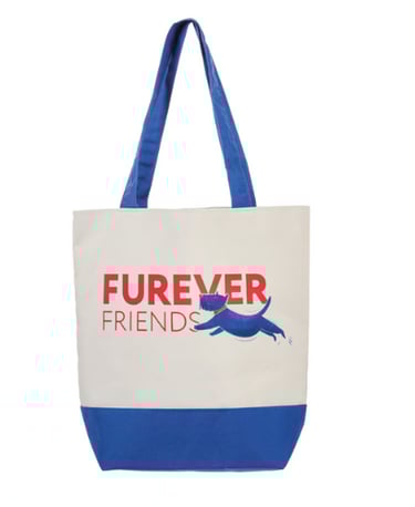 pet tote bag, furever friends tote bag, pet canvas bag, pets tote bag
