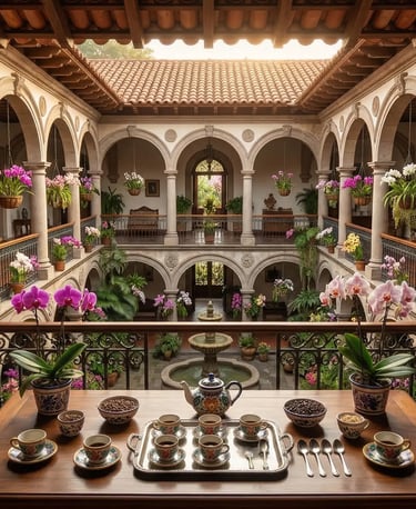 Representacion de casona porfiriana de pueblo magico de Coatepec Gemini