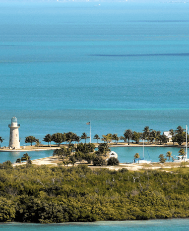 Boca Chita Key and the Miami Skyline