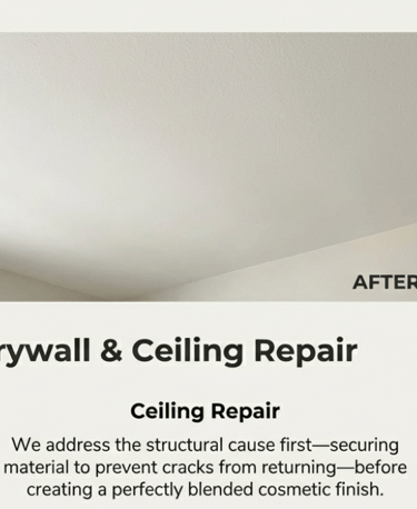 water damage repair after pic Waltham,MA