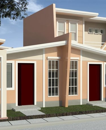 a house with a car parked in front of it