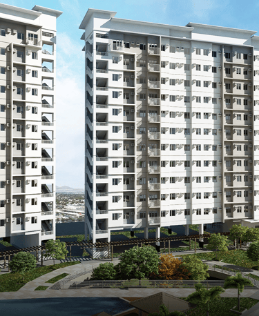 a large apartment building with a swimming pool and a swimming pool