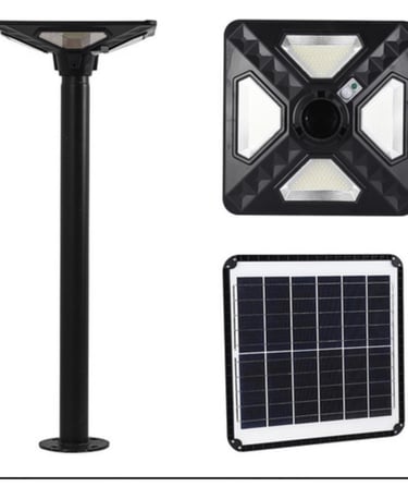 PUNTA DE POSTE SOLAR LED