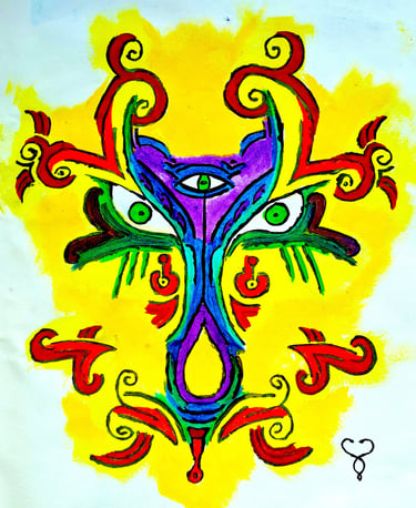 Acrylic on Canvas, guardian keeper