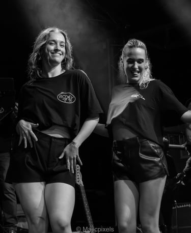 Black and white concert photography by Majicpixels at a live music show