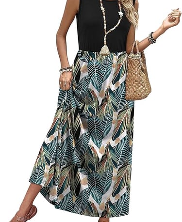 Trendy women women's long skirt with flower patterns 