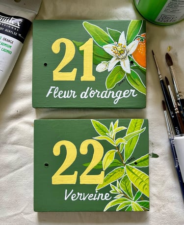 plaque de porte sur mesure pour chambre