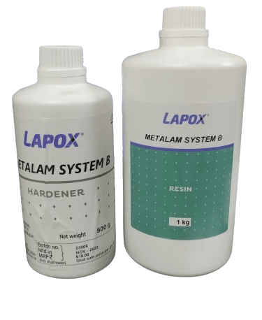Lapox metalam system b, resin and hardener