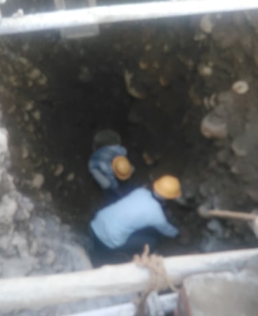 Underground Construction taking place