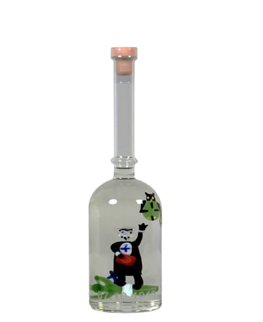Bouteille Interdiction de l'absintherie Celle à Guilloud du Vale de travers - 50cl.
