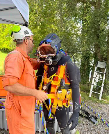 travaux hyperbares scaphandrier