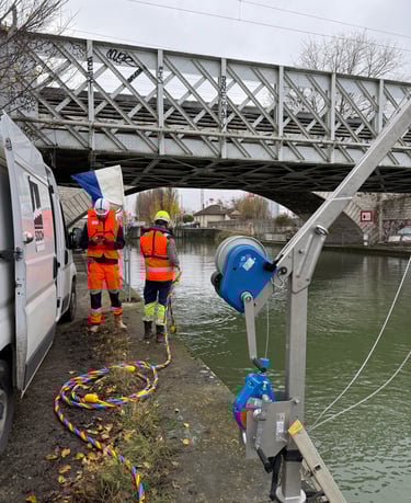 travaux subaquatiques fluviaux