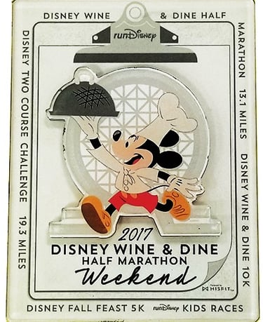 2017 runDisney Wine and Dine Half Marathon Weekend pin