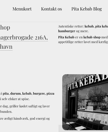 Modern Pita Kebab Shop website built with Hostinger Website Builder