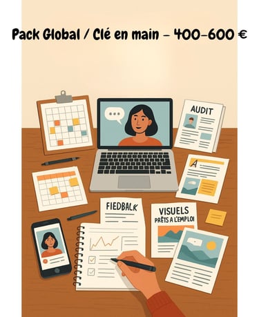 illustration du pack global, clef en main, petite entreprise, à 400e