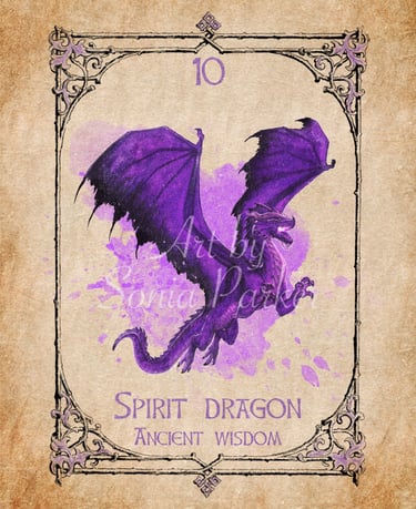 Spirit Dragon card from the animal spirit oracle deck