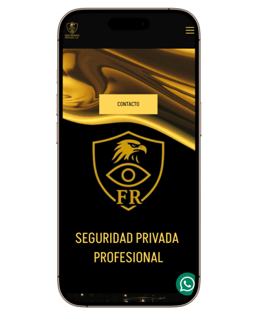 Pantalla teléfono mostrando ejemplo de página web hecha por Sandra Roig Marketing