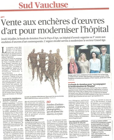 enchères art contemporain Wilfrid Bricourt