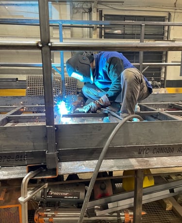 dcw making a custom man basket lift in Ontario