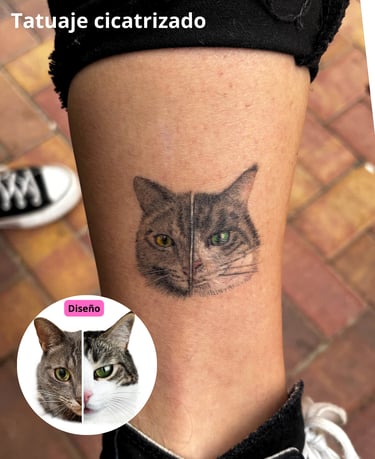 tatuaje mascota microrealismo