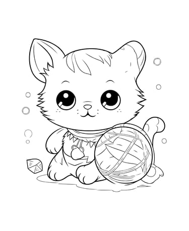 chaton coloriage