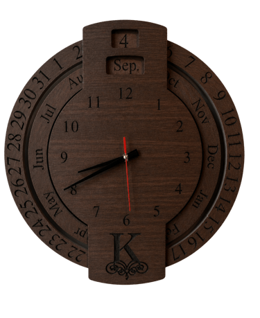 Dark tone custom clock