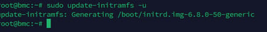 update-initramfs -u output