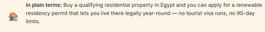 UK tax on Egyptian property