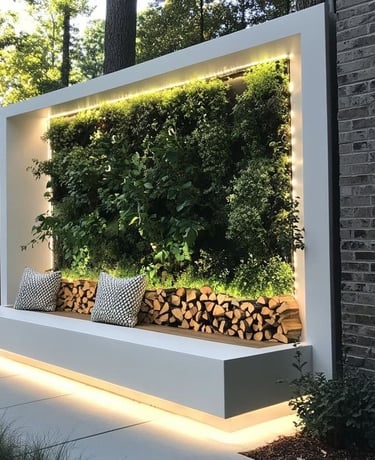 peyzaj tasarım ve uygulama çözümleriyle düzenlenmiş alan