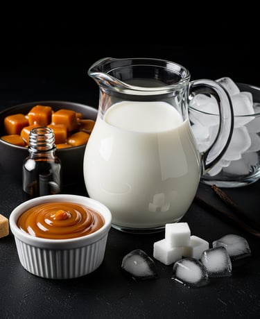 Caramel Milkshake Ingredients from PremiYum Foods!