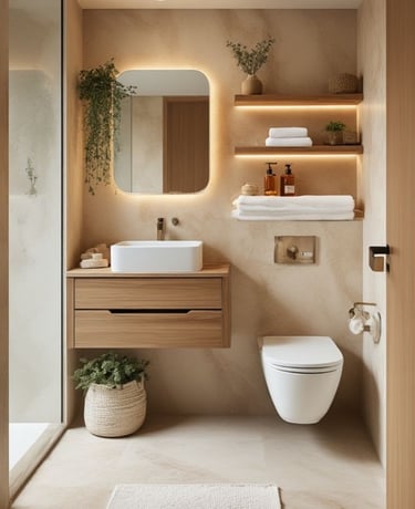 banyo yenileme projesi tamamlanmış alan