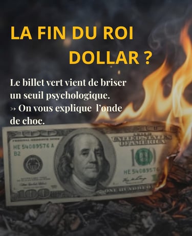 dollar économie finance géopolitique chute baisse monnaie 
