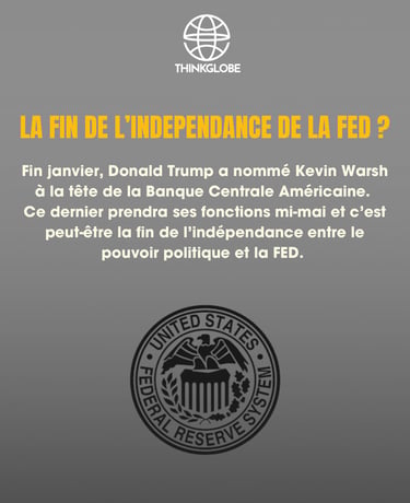 FED finance indépendance Trump Warsh Banque Géopolitique politique