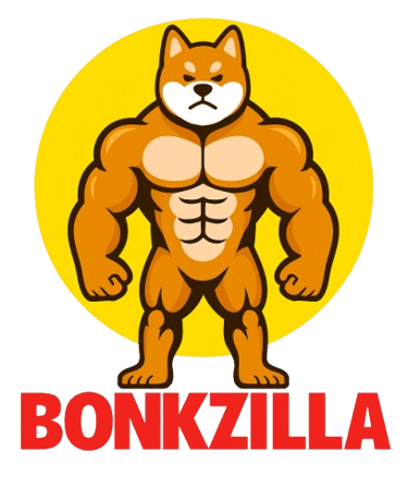 a dog with a dog on the back of a sign that says bonkzi