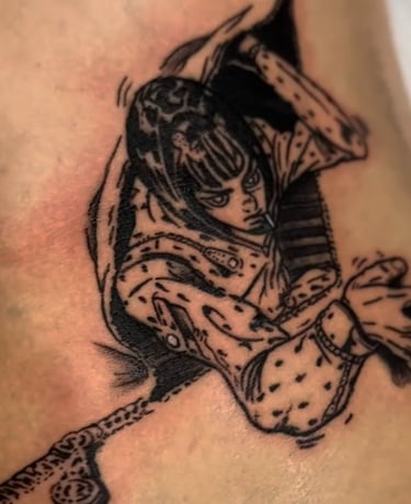 tatuaje estilo manga