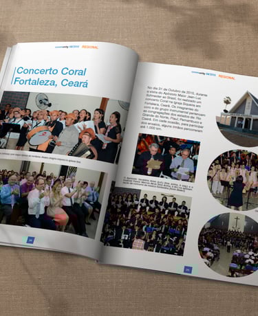 Layout revista, paginação e diagramação de artigos.