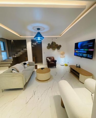 salon d'appartement meublé à louer à yaoundé bastos